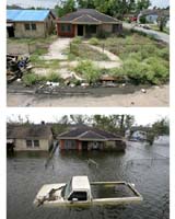 Around 1,500 people were killed and hundreds of thousands from were left homeless after violent storm surges caused by Katrina breached levees and left 80 percent of the city underwater in September 2005.