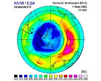 South Polar Ozone Hole Makes Big Comeback