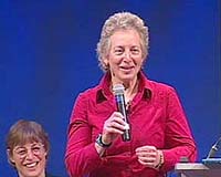 Pam Conrad, a geologist with JPL, at the Astrobiology Science Conference March, 2006.