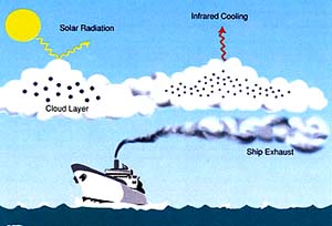 Some Aerosol Pollutants Counter Warming