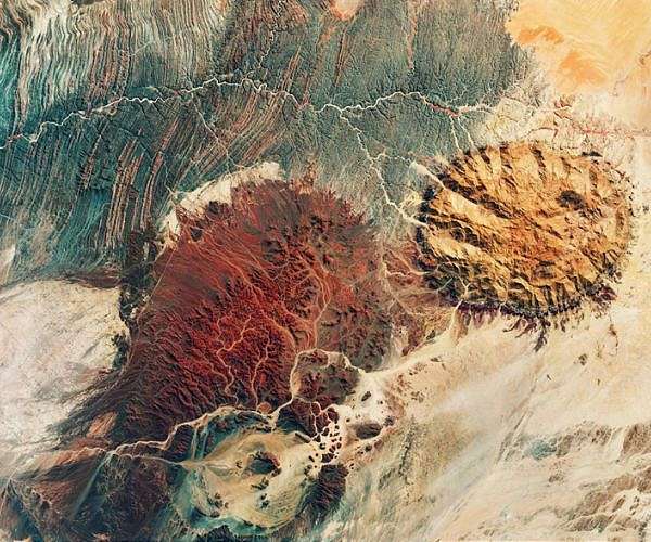 Namibian terrain captured by Copernicus satellite resembles Martian landscape