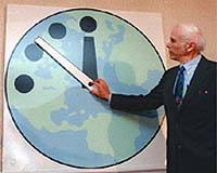 'Doomsday' clock remains at three mins to midnight