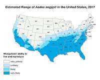 Broad swath of US deemed environmentally suitable for mosquitoes that transmit disease