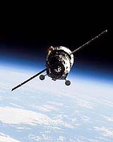 Progress Cargo Vessel Arrives At Space Station