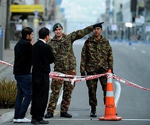 Eerie silence as army takes charge in NZ quake zone