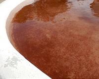 Russian metals giant admits red river leak