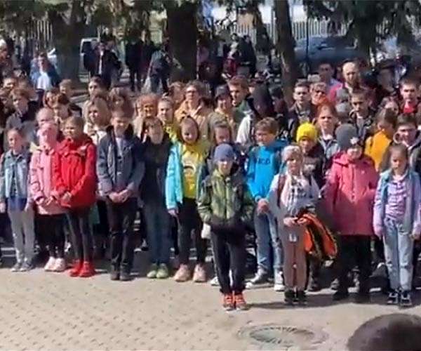 'Russia, our sacred state!': school reopens under Moscow control