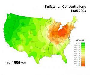 Long-term study shows acid pollution in rain decreased with emissions