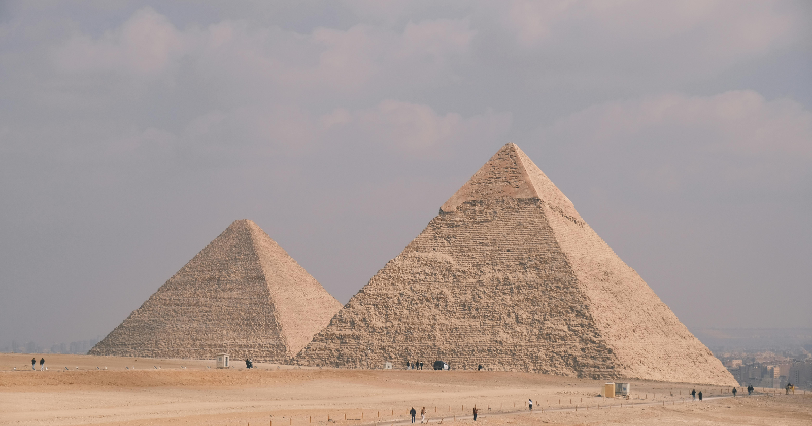 The Great Pyramid we see today is a stripped-down skeleton: it was once sheathed in polished white limestone that made it gleam blindingly in the sun, until the casing was quarried away over the centuries to help build medieval Cairo