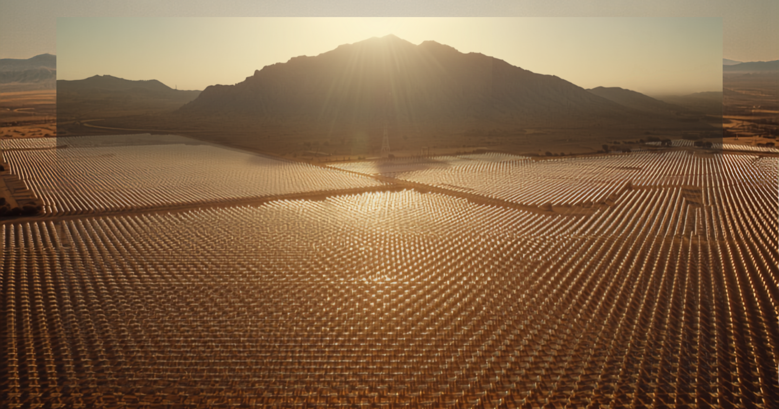 In California's Mojave Desert, 350,000 heliostat mirrors focus sunlight onto three 45-storey towers that heat to nearly 540°C — and in the plant's first year biologists estimated about 3,500 birds died after flying into what looked, from the air, like a lake.