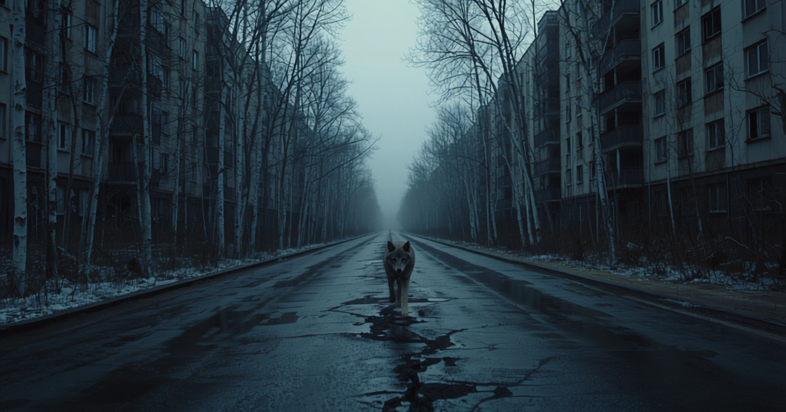 In Ukraine's Chernobyl Exclusion Zone, camera traps found grey wolves living at seven times the density of those in uncontaminated reserves nearby — a predator boom in a landscape emptied of people after the reactor failed, not emptied of wildlife.
