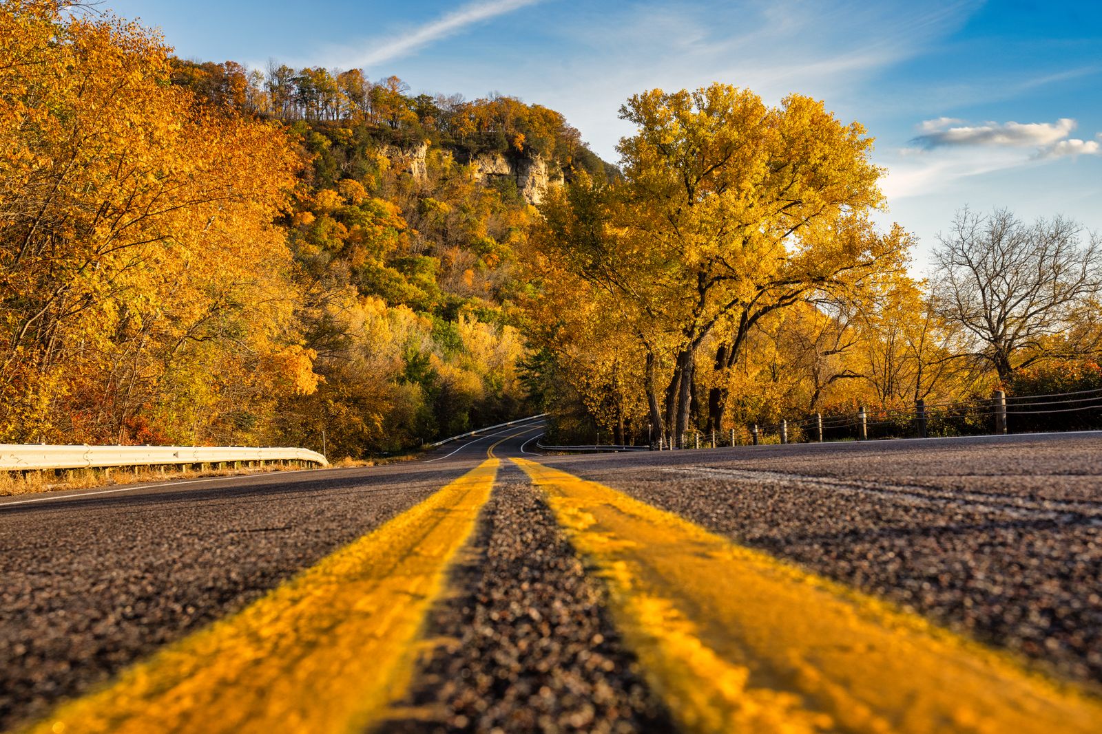 Door County autumn road