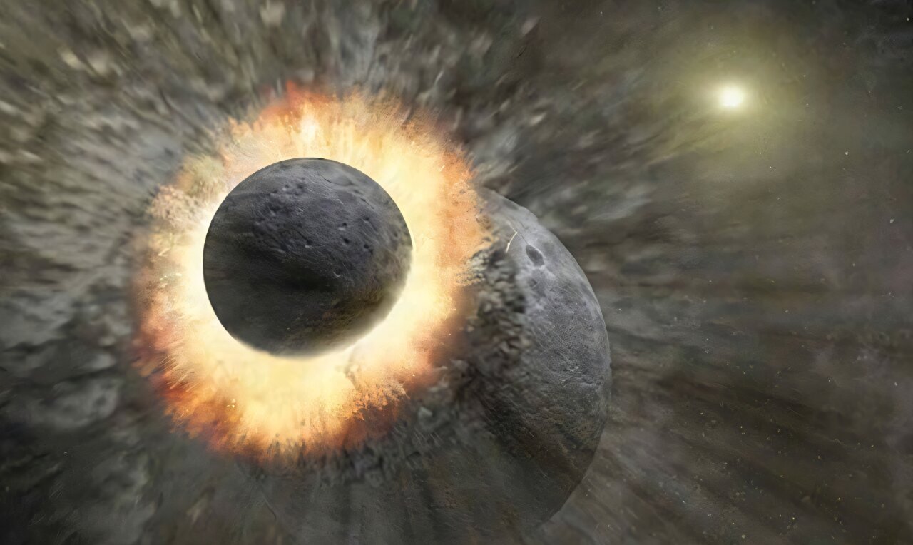 Classic Moon-formation simulations typically produced a ring of debris that assembled over months or years after a Mars-sized world struck early Earth. But simulations published in September 2026 that included temperature-dependent rock strength found that, under certain conditions, a coherent Moon-sized satellite could emerge in roughly five hours.